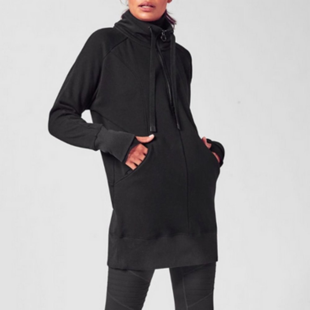 Athleta Black Long Sleeve Dress